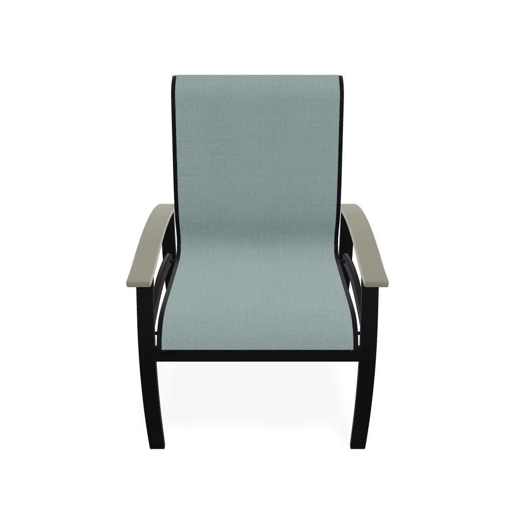 Belle Isle Sling Marine Grade Polymer Arm Chair - LOOMLAN - Telescope - Outdoor Accent Chairs