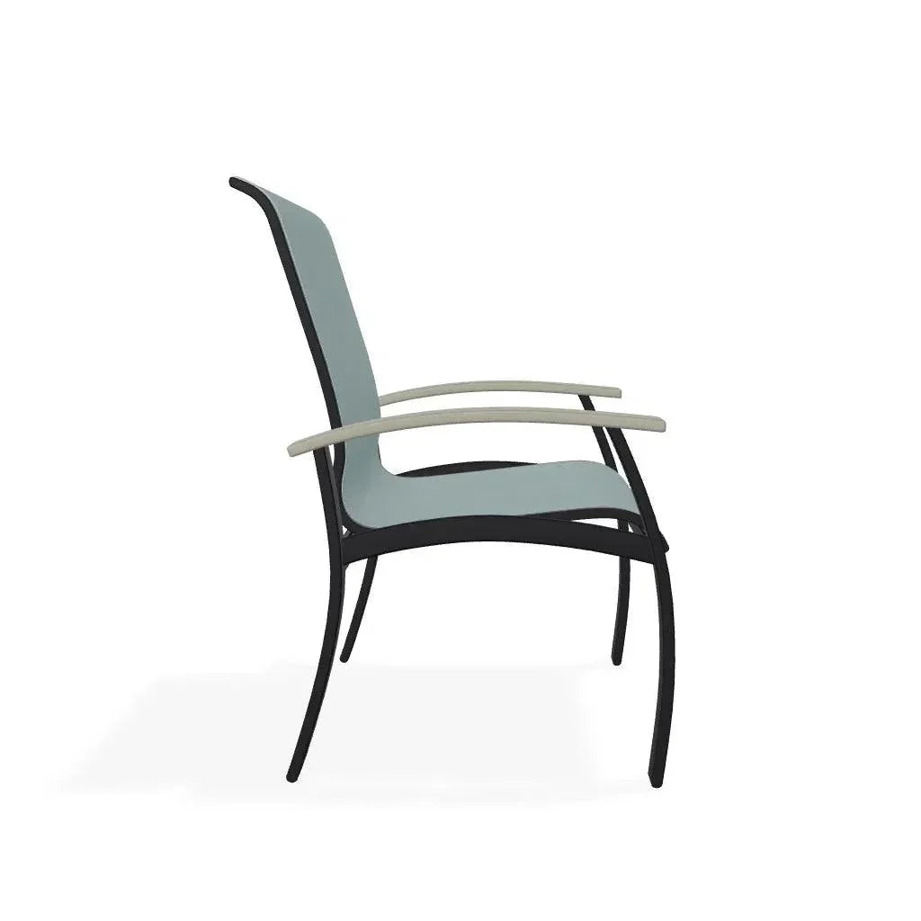 Belle Isle Sling Marine Grade Polymer Arm Chair - LOOMLAN - Telescope - Outdoor Accent Chairs