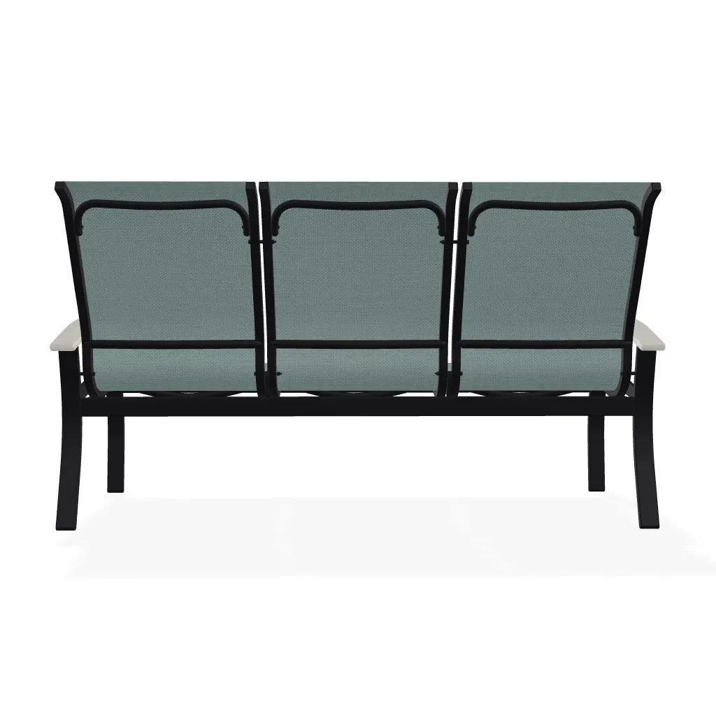 Belle Isle Sling Marine Grade Polymer Arms 3 - Seat Sofa - LOOMLAN - Telescope - Outdoor Sofas &amp; Loveseats
