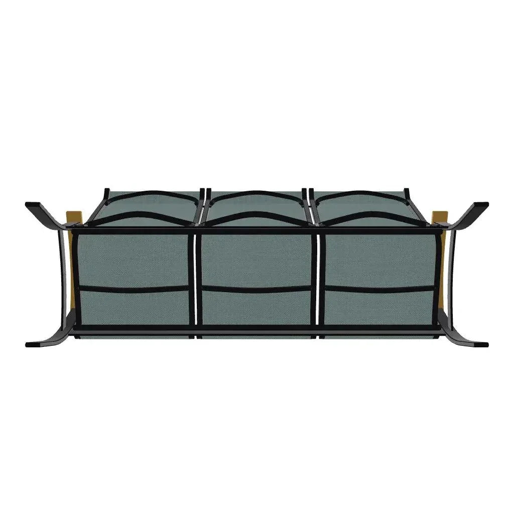 Belle Isle Sling Marine Grade Polymer Arms 3 - Seat Sofa - LOOMLAN - Telescope - Outdoor Sofas &amp; Loveseats