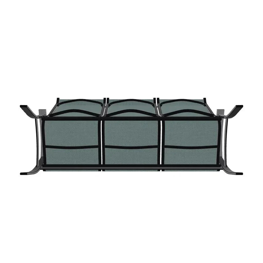 Belle Isle Sling Marine Grade Polymer Arms 3 - Seat Sofa - LOOMLAN - Telescope - Outdoor Sofas &amp; Loveseats