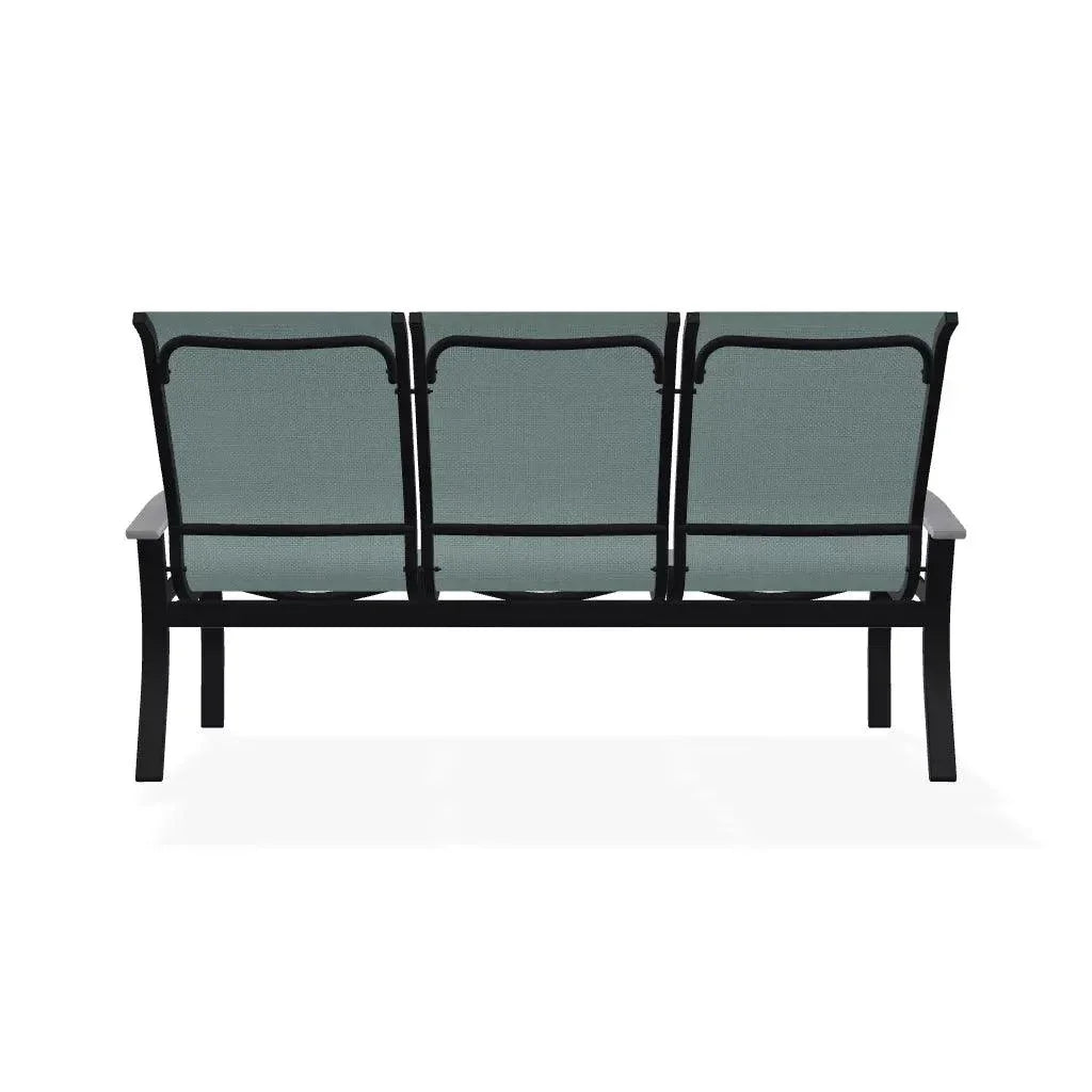 Belle Isle Sling Marine Grade Polymer Arms 3 - Seat Sofa - LOOMLAN - Telescope - Outdoor Sofas &amp; Loveseats