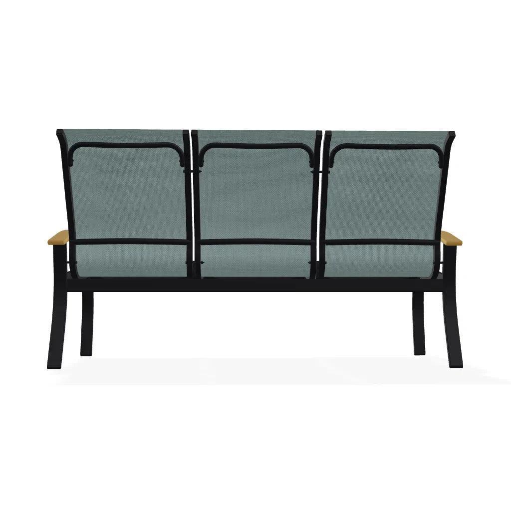 Belle Isle Sling Marine Grade Polymer Arms 3 - Seat Sofa - LOOMLAN - Telescope - Outdoor Sofas &amp; Loveseats