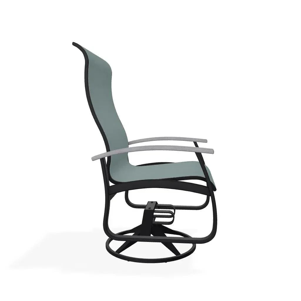 Belle Isle Sling Supreme Swivel Rocker MGP Arms - LOOMLAN - Telescope - Outdoor Accent Chairs