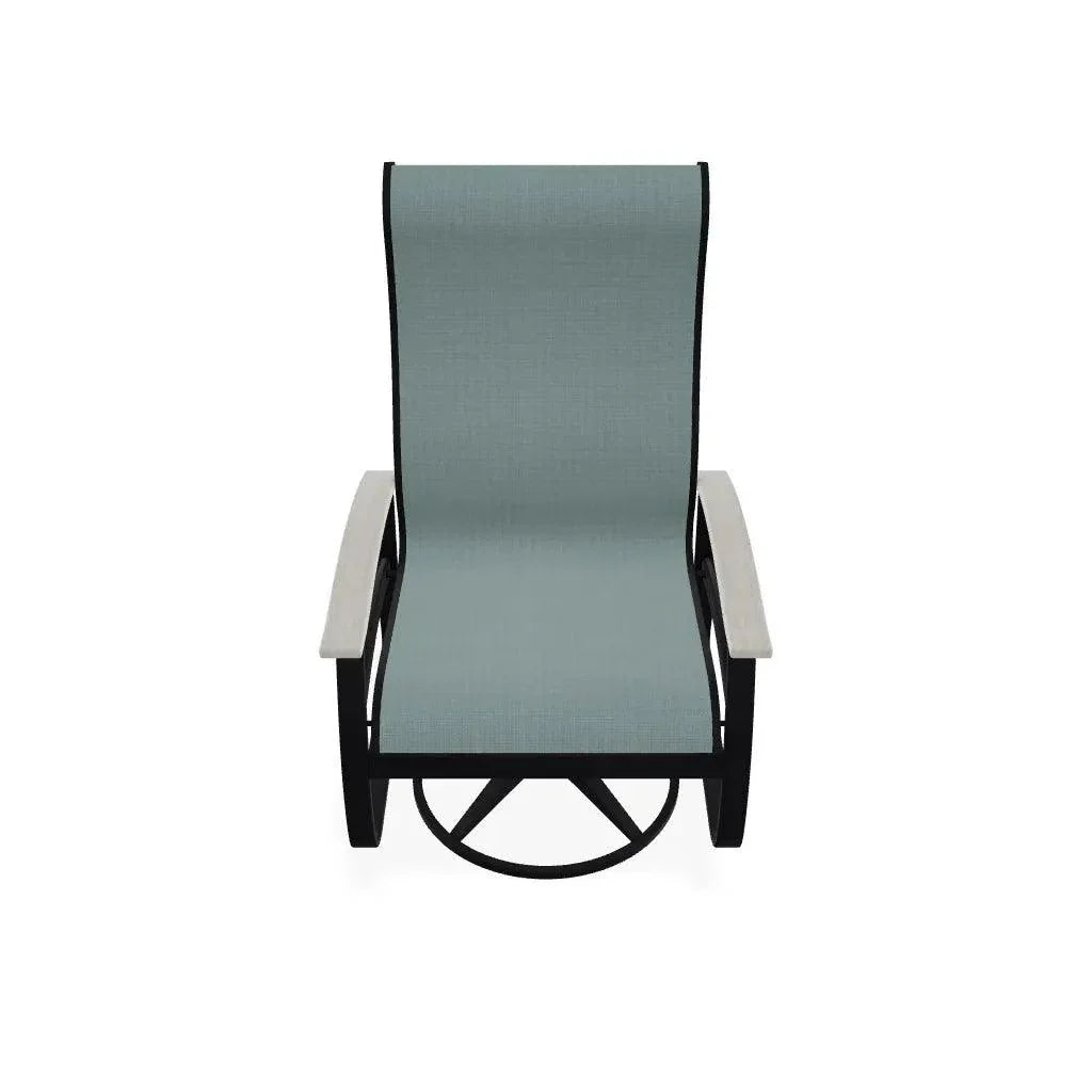 Belle Isle Sling Supreme Swivel Rocker MGP Arms - LOOMLAN - Telescope - Outdoor Accent Chairs