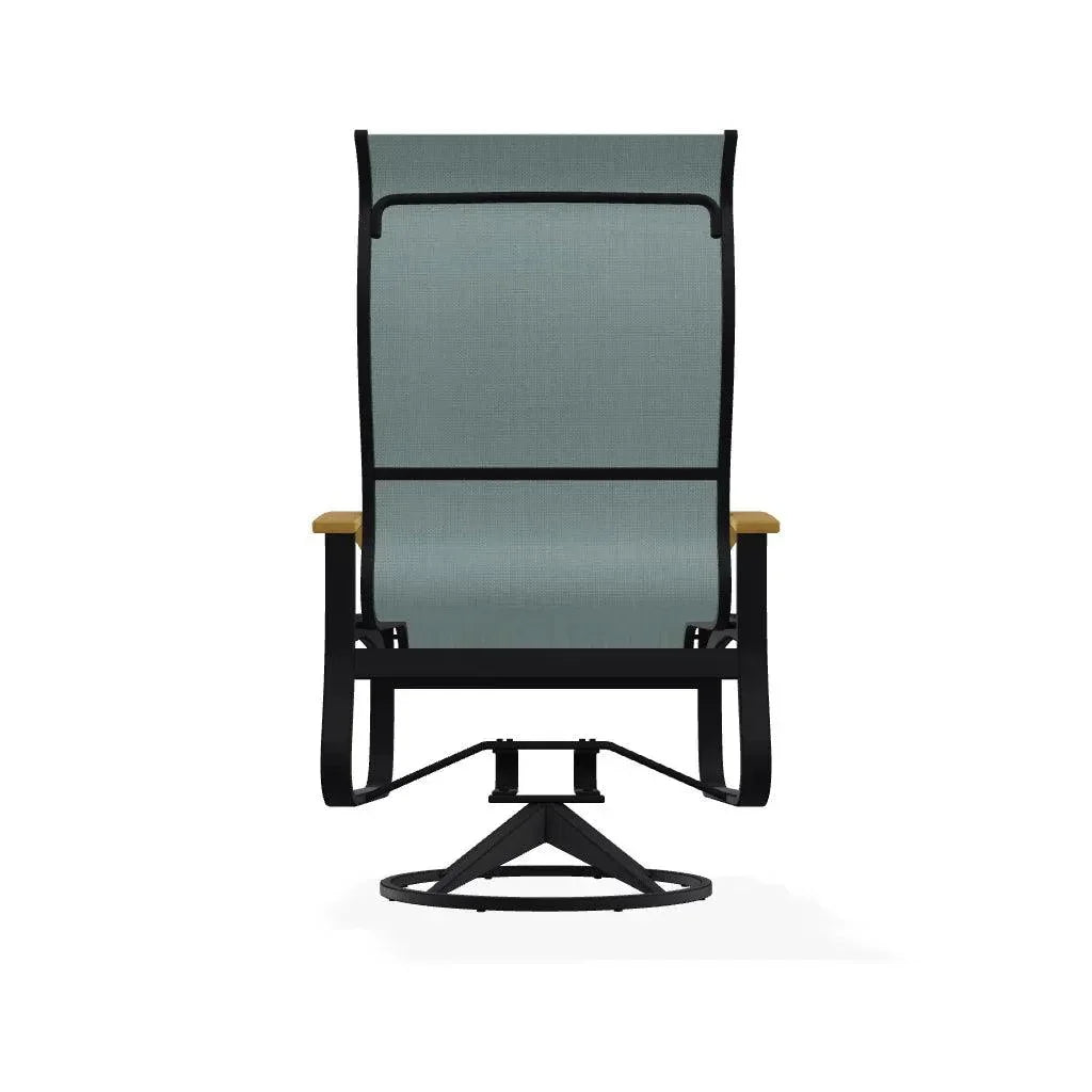 Belle Isle Sling Supreme Swivel Rocker MGP Arms - LOOMLAN - Telescope - Outdoor Accent Chairs