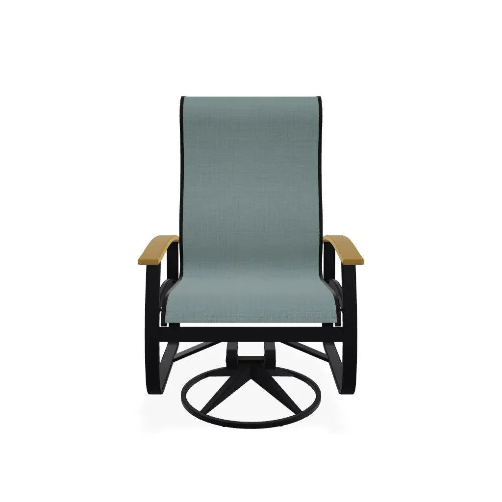 Belle Isle Sling Supreme Swivel Rocker MGP Arms - LOOMLAN - Telescope - Outdoor Accent Chairs