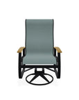 Belle Isle Sling Supreme Swivel Rocker MGP Arms - LOOMLAN - Telescope - Outdoor Accent Chairs