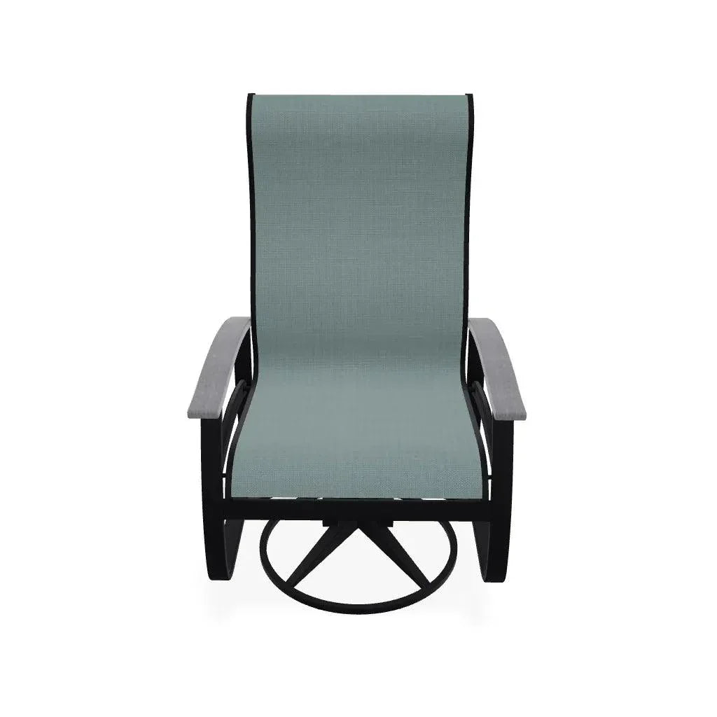 Belle Isle Sling Supreme Swivel Rocker MGP Arms - LOOMLAN - Telescope - Outdoor Accent Chairs