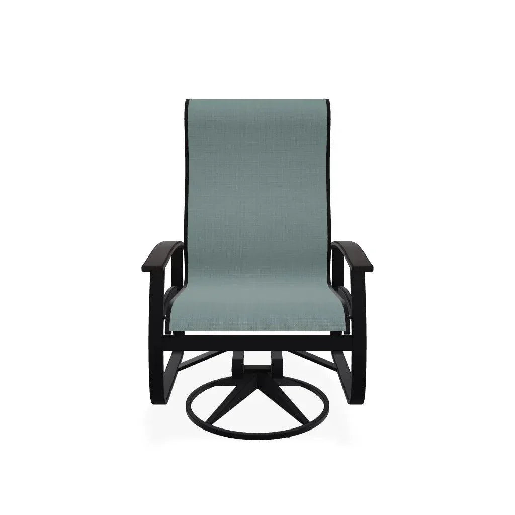 Belle Isle Sling Supreme Swivel Rocker MGP Arms - LOOMLAN - Telescope - Outdoor Accent Chairs