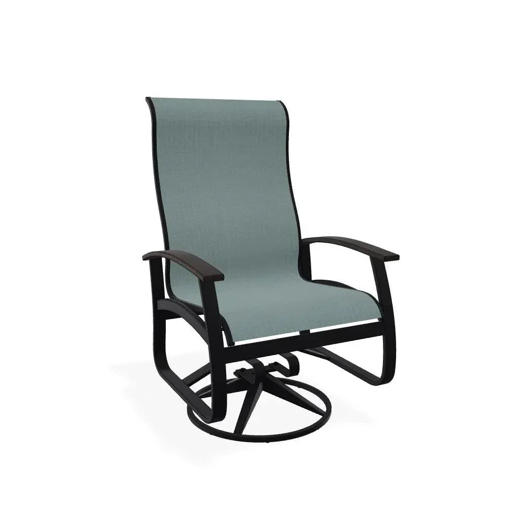 Belle Isle Sling Supreme Swivel Rocker MGP Arms - LOOMLAN - Telescope - Outdoor Accent Chairs