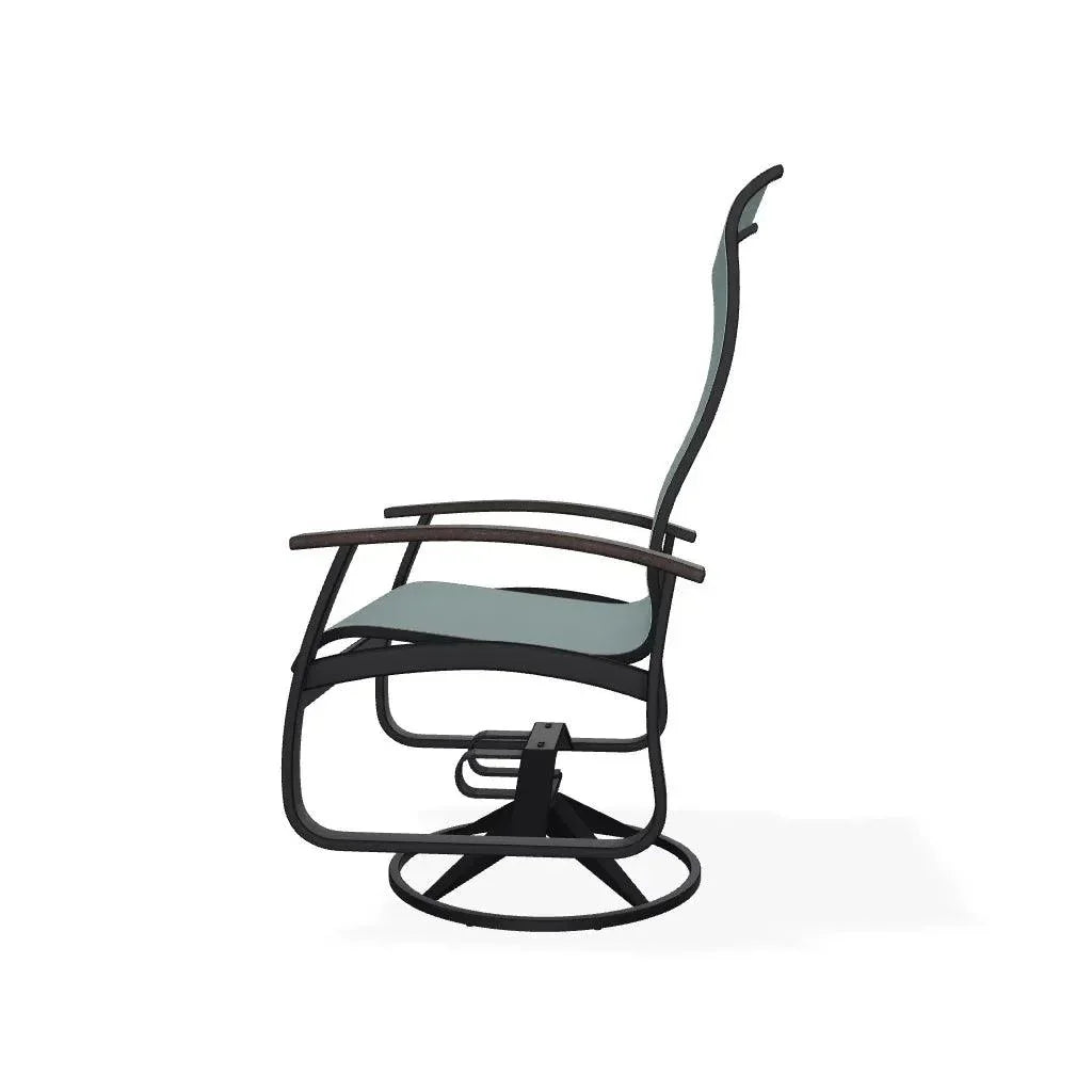 Belle Isle Sling Supreme Swivel Rocker MGP Arms - LOOMLAN - Telescope - Outdoor Accent Chairs