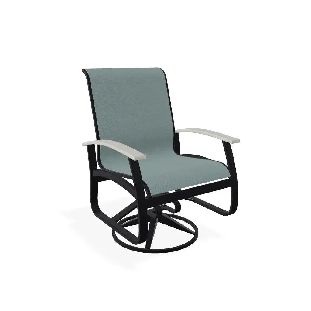 Belle Isle Sling Swivel Rocker with MGP Arms - LOOMLAN - Telescope - Outdoor Accent Chairs