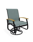 Belle Isle Sling Swivel Rocker with MGP Arms - LOOMLAN - Telescope - Outdoor Accent Chairs