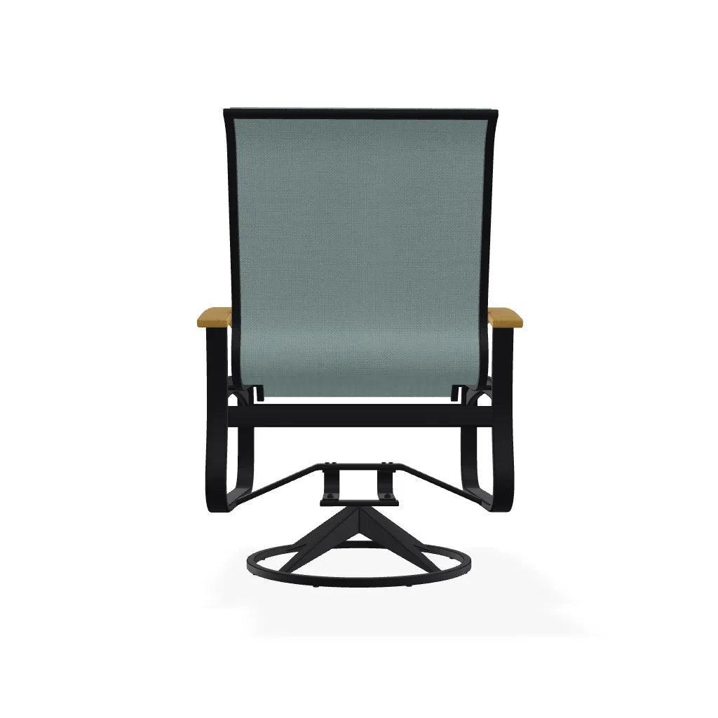 Belle Isle Sling Swivel Rocker with MGP Arms - LOOMLAN - Telescope - Outdoor Accent Chairs