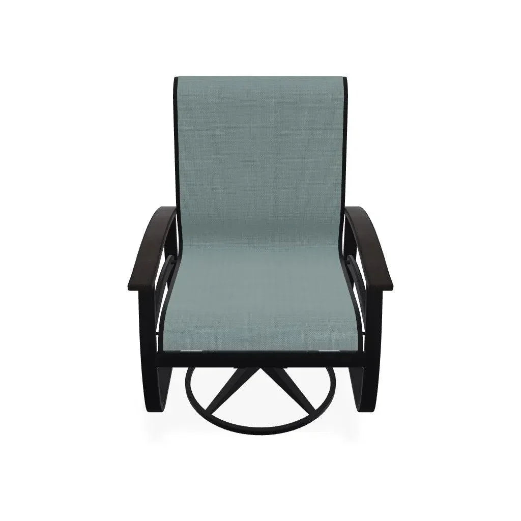 Belle Isle Sling Swivel Rocker with MGP Arms - LOOMLAN - Telescope - Outdoor Accent Chairs