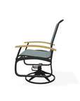 Belle Isle Sling Swivel Rocker with MGP Arms - LOOMLAN - Telescope - Outdoor Accent Chairs