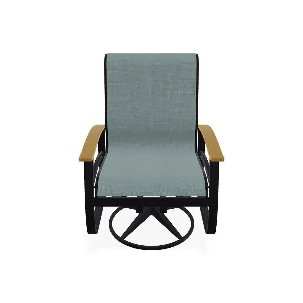 Belle Isle Sling Swivel Rocker with MGP Arms - LOOMLAN - Telescope - Outdoor Accent Chairs
