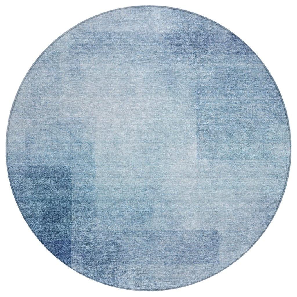 LOOMLAN Rugs Belvara Blue Washable Indoor-Outdoor Rug