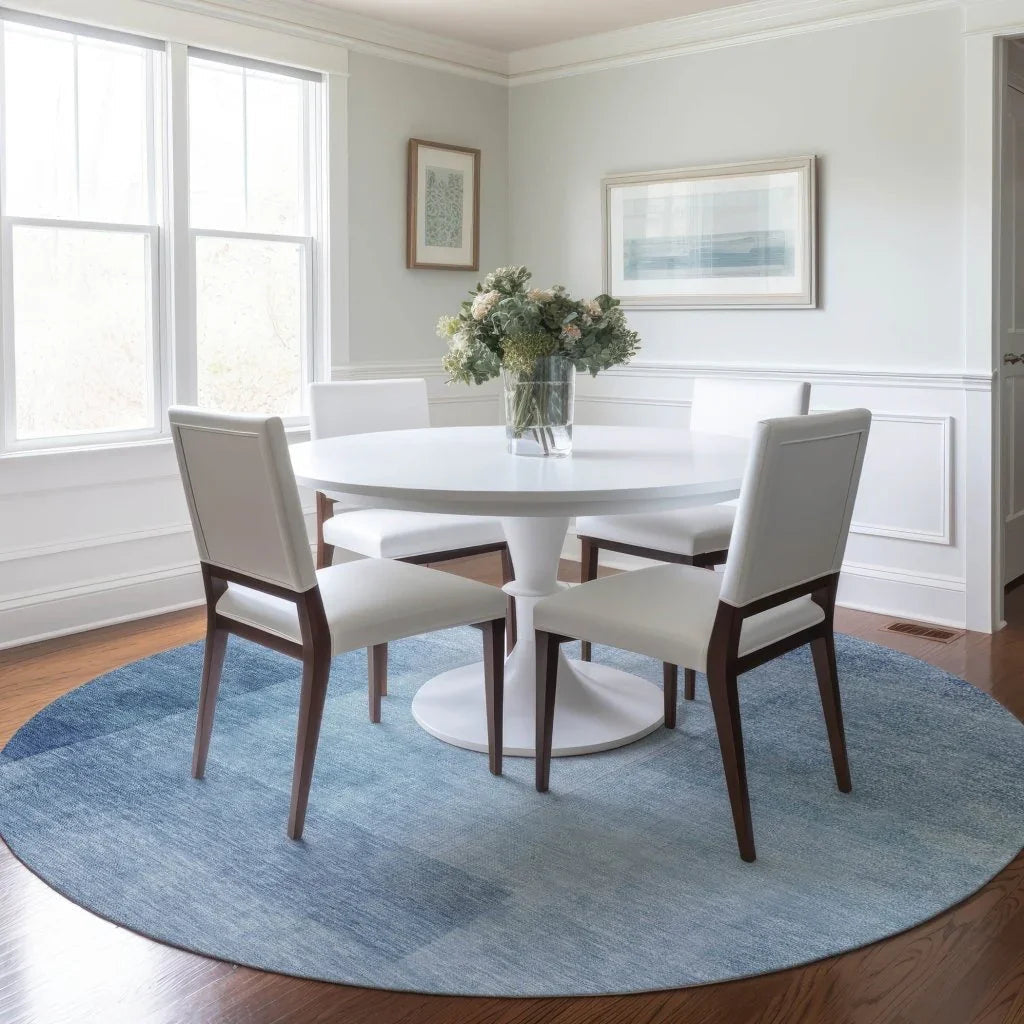 LOOMLAN Rugs Belvara Blue Washable Indoor-Outdoor Rug