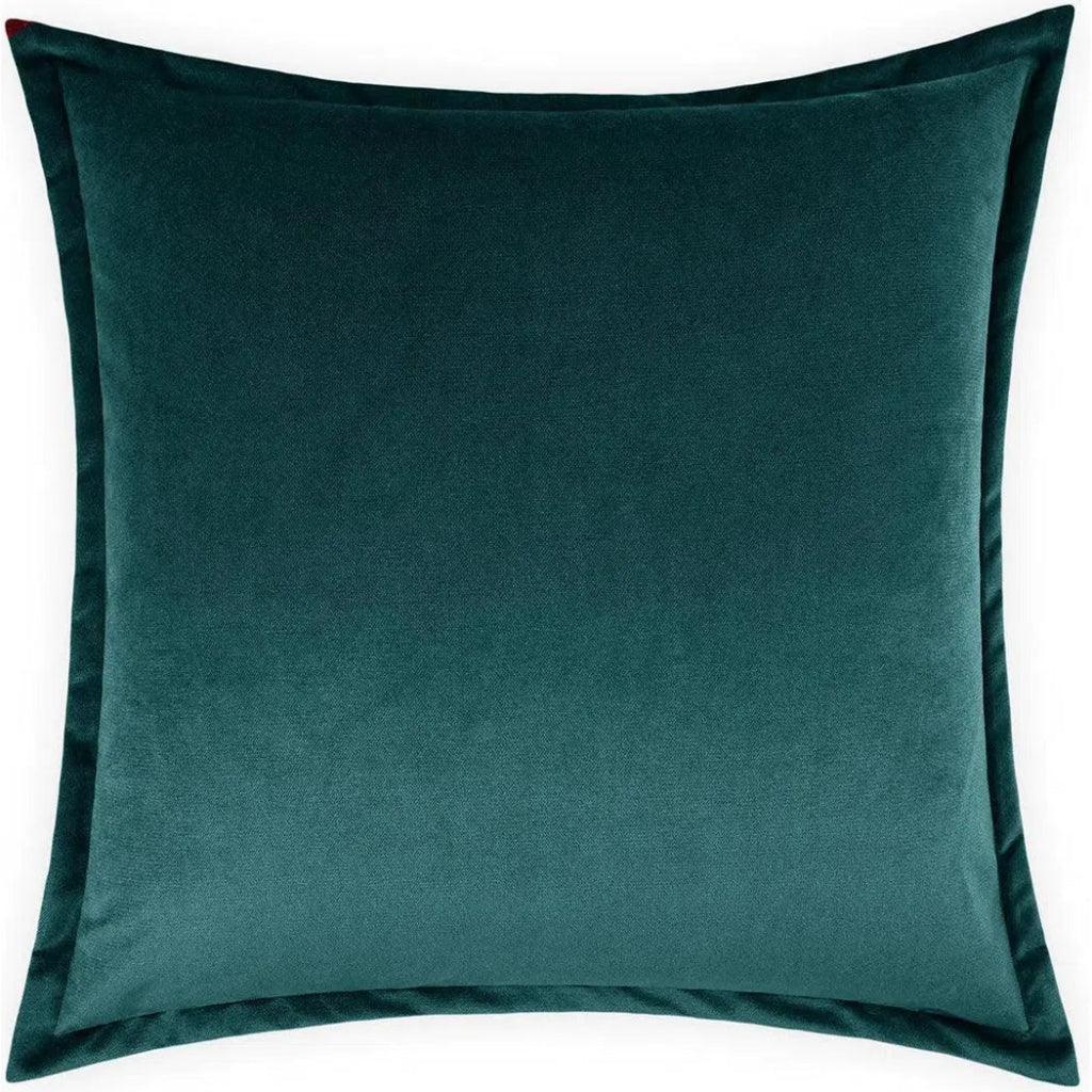 D.V. Kap Belvedere Flange Laguna Teal Throw Pillow With Insert