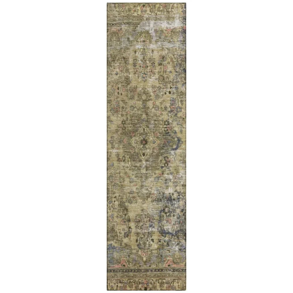 LOOMLAN Rugs Blazura Aloe Washable Indoor-Outdoor Rug