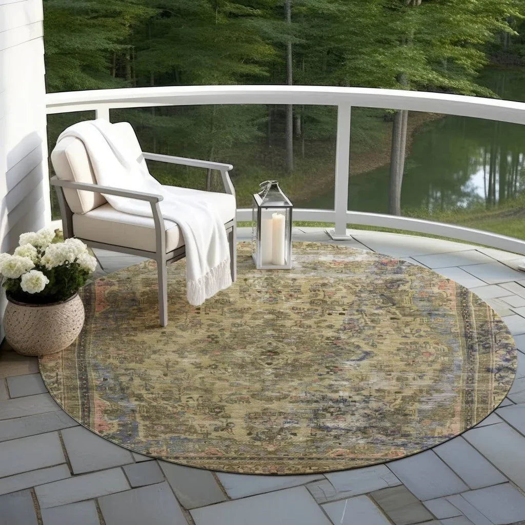 LOOMLAN Rugs Blazura Aloe Washable Indoor-Outdoor Rug