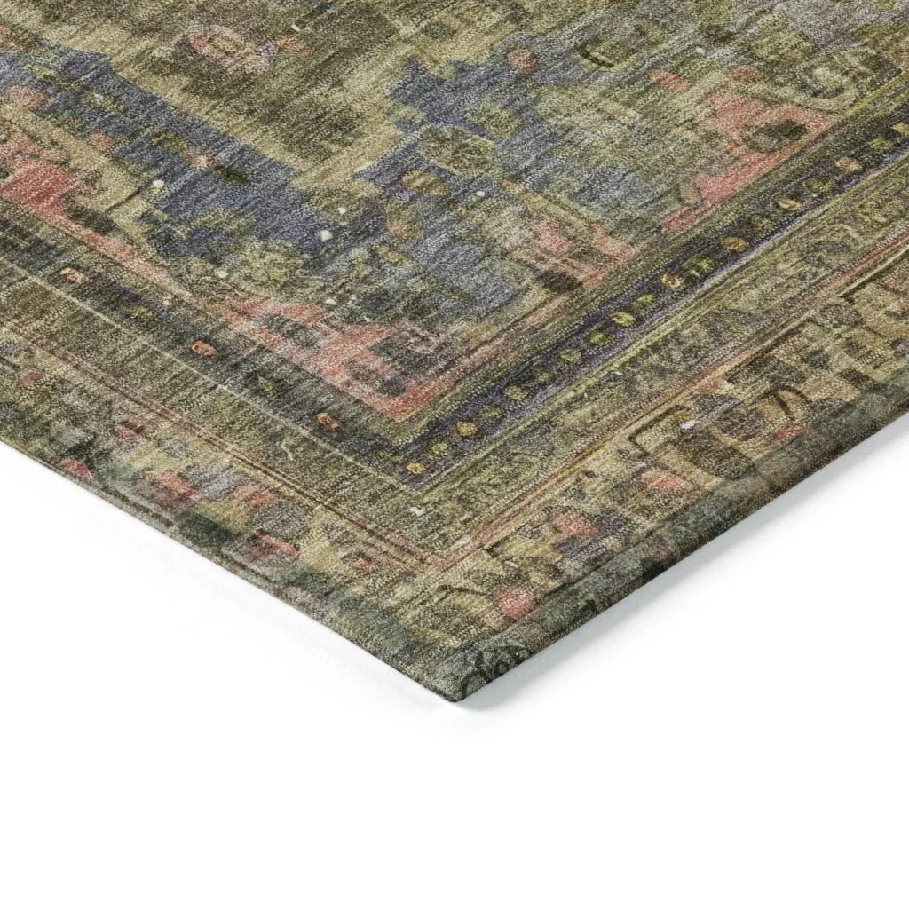 LOOMLAN Rugs Blazura Aloe Washable Indoor-Outdoor Rug