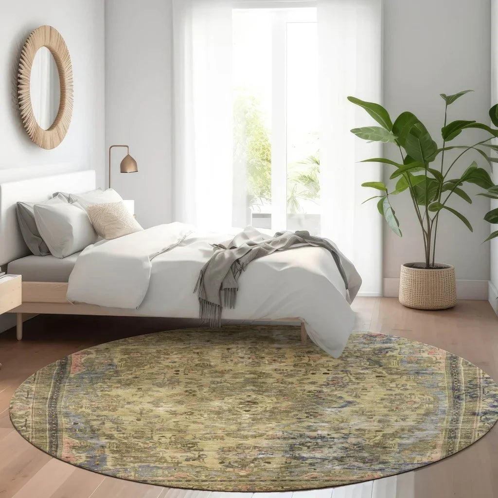 LOOMLAN Rugs Blazura Aloe Washable Indoor-Outdoor Rug