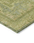 LOOMLAN Rugs Blazura Green Washable Indoor-Outdoor Rug