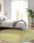 LOOMLAN Rugs Blazura Green Washable Indoor-Outdoor Rug