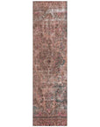 LOOMLAN Rugs Blazura Pink Washable Indoor-Outdoor Rug