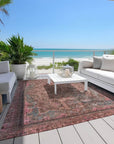 LOOMLAN Rugs Blazura Pink Washable Indoor-Outdoor Rug