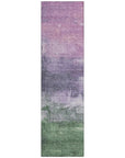 LOOMLAN Rugs Bloometra Purple Washable Indoor-Outdoor Rug