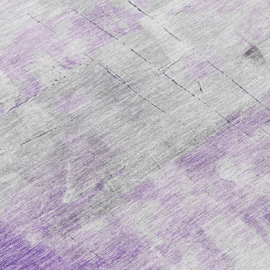 LOOMLAN Rugs Braeain Purple Washable Indoor-Outdoor Rug