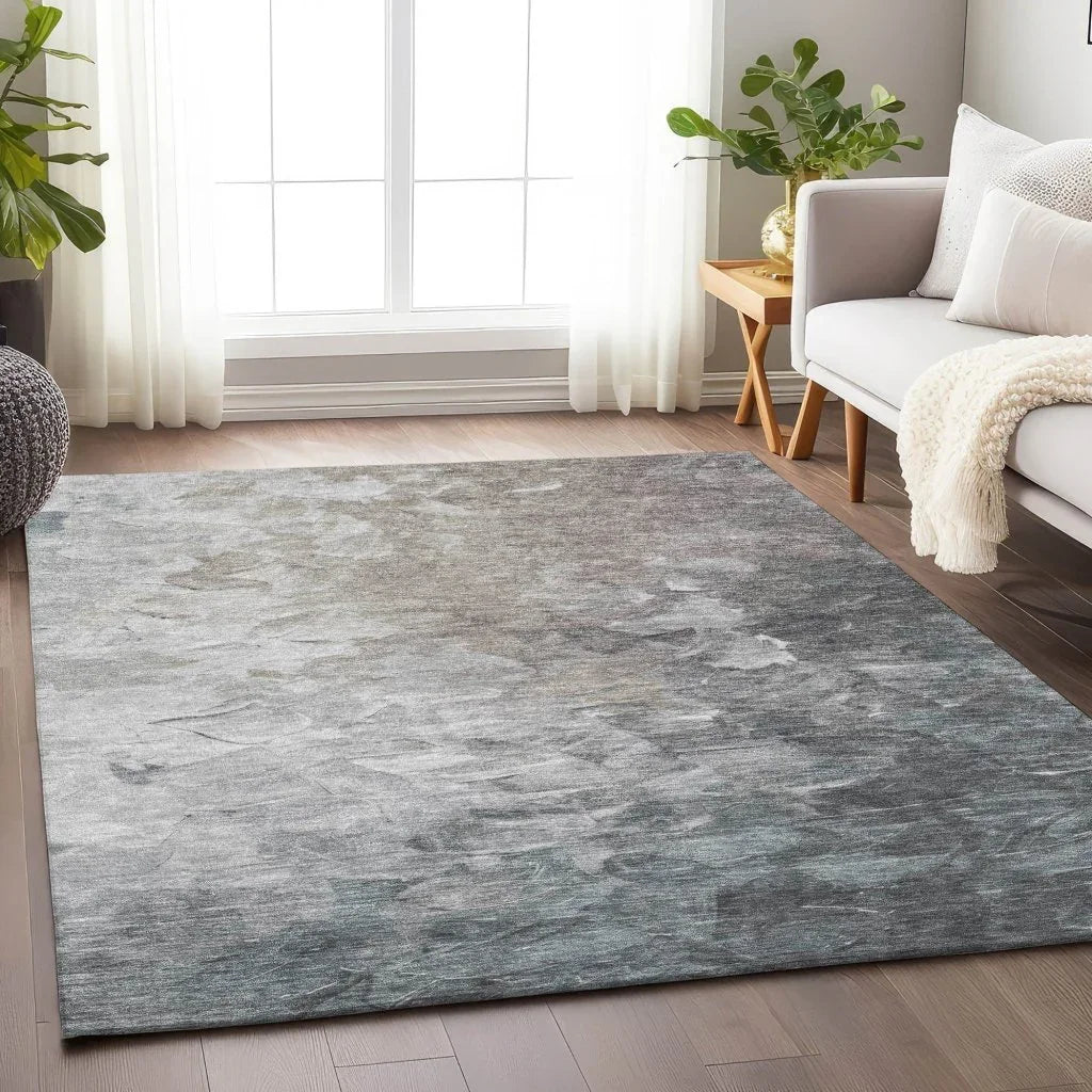 LOOMLAN Rugs Braearis Brown Washable Indoor-Outdoor Rug