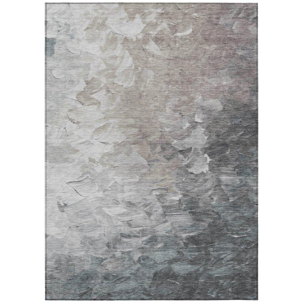 LOOMLAN Rugs Braearis Brown Washable Indoor-Outdoor Rug