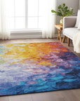 LOOMLAN Rugs Braearis Gold Washable Indoor-Outdoor Rug