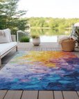 LOOMLAN Rugs Braearis Gold Washable Indoor-Outdoor Rug