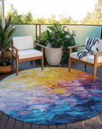 LOOMLAN Rugs Braearis Gold Washable Indoor-Outdoor Rug
