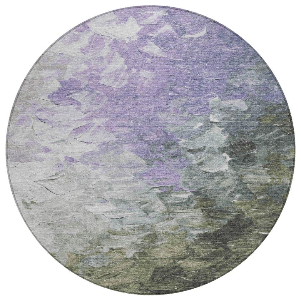 LOOMLAN Rugs Braearis Lavender Washable Indoor-Outdoor Rug
