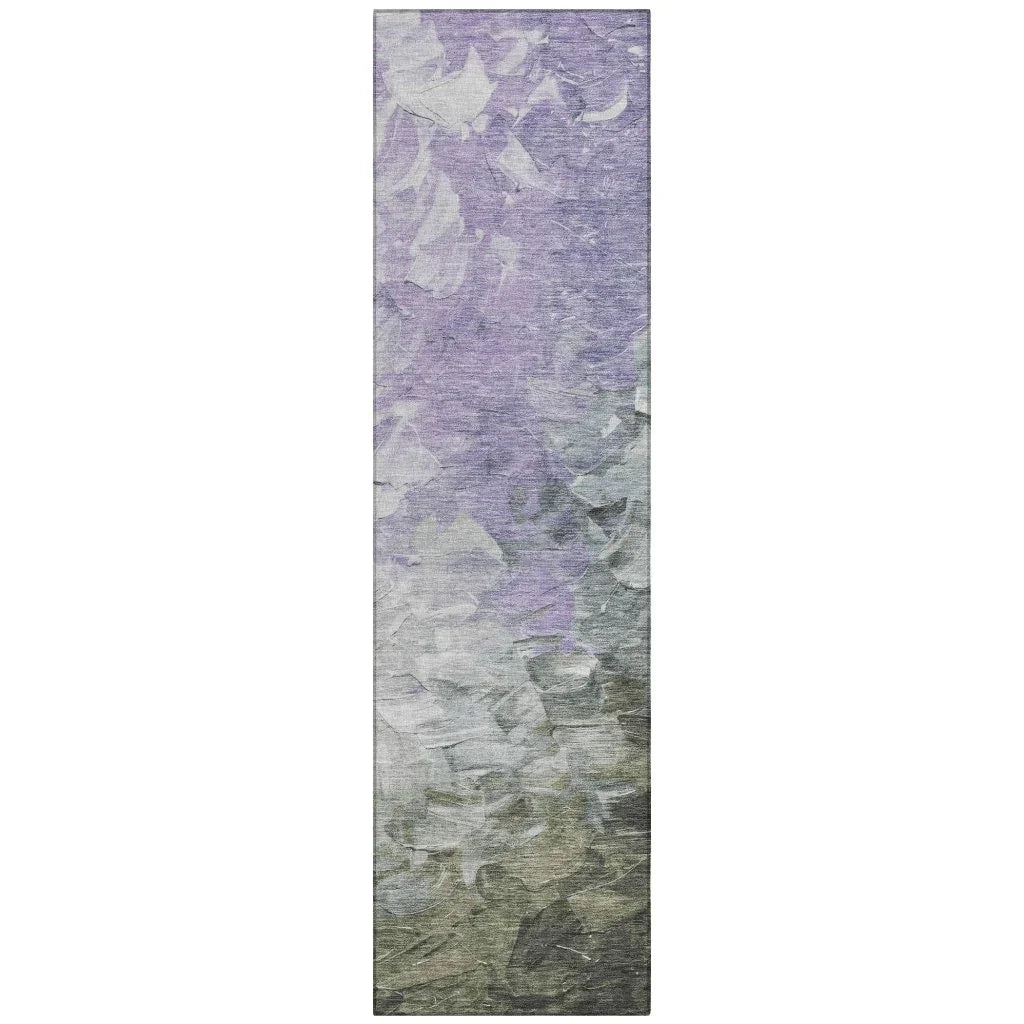 LOOMLAN Rugs Braearis Lavender Washable Indoor-Outdoor Rug