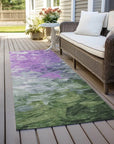 LOOMLAN Rugs Braearis Purple Washable Indoor-Outdoor Rug