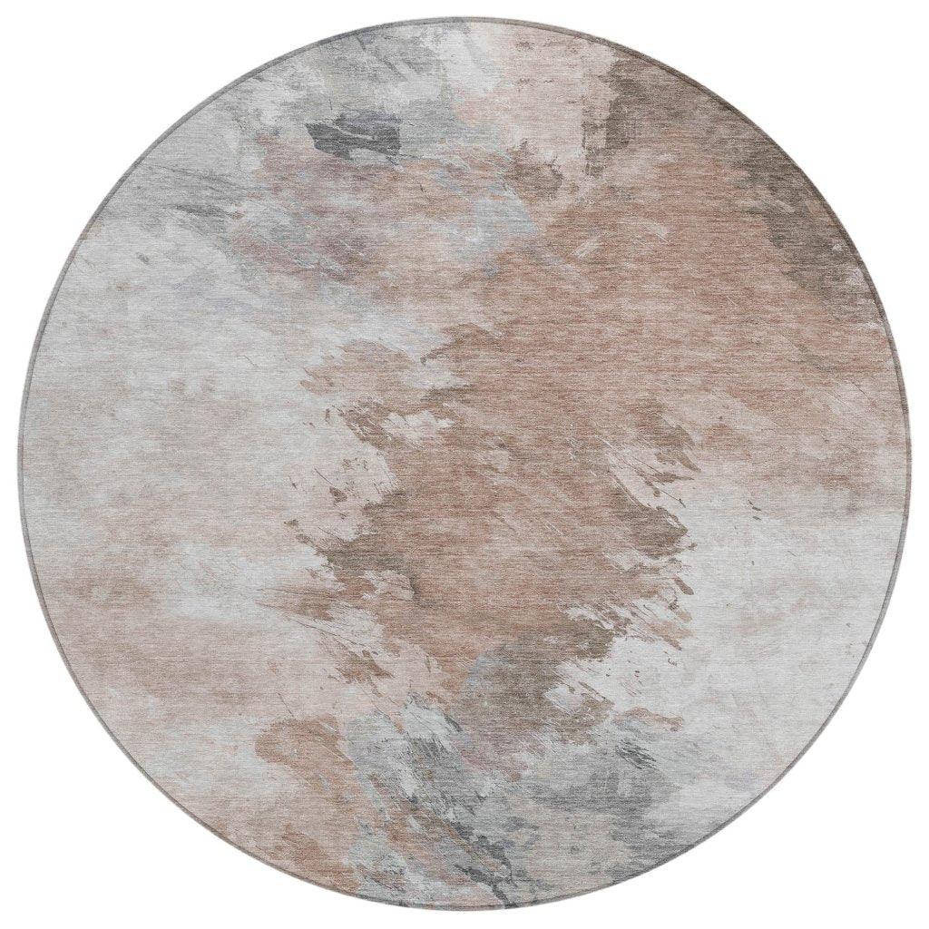 LOOMLAN Rugs Braeas Brown Washable Indoor-Outdoor Rug