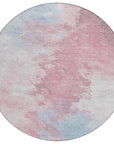 LOOMLAN Rugs Braeas Pink Washable Indoor-Outdoor Rug