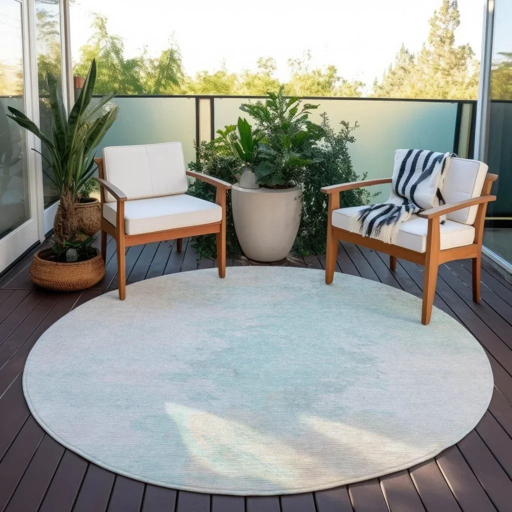 LOOMLAN Rugs Braeas Seafoam Washable Indoor-Outdoor Rug