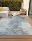 LOOMLAN Rugs Braeas Sky Washable Indoor-Outdoor Rug