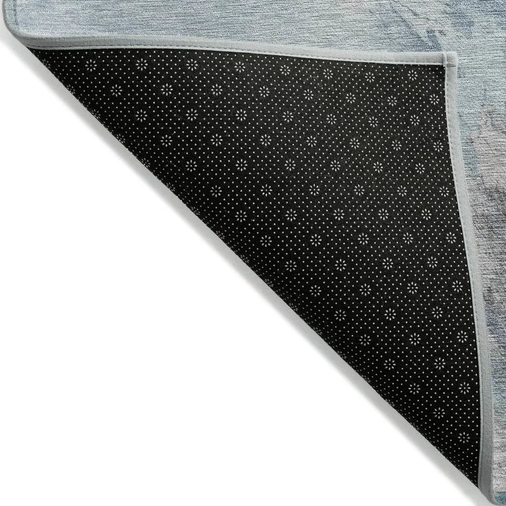 LOOMLAN Rugs Braeas Sky Washable Indoor-Outdoor Rug