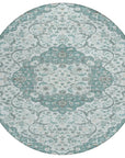 LOOMLAN Rugs Braeor Teal Washable Indoor-Outdoor Rug