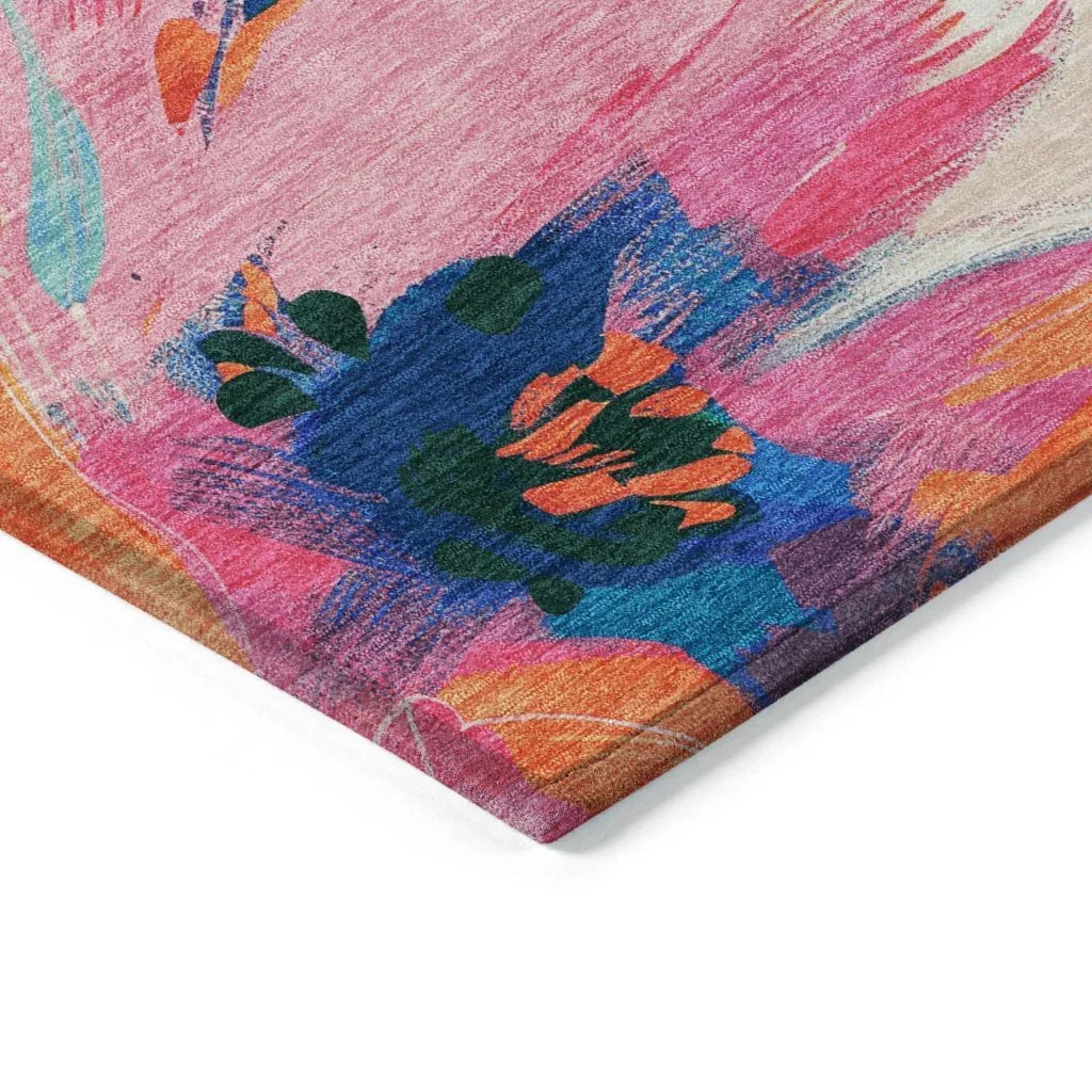 LOOMLAN Rugs Braidea Blue Washable Indoor-Outdoor Rug